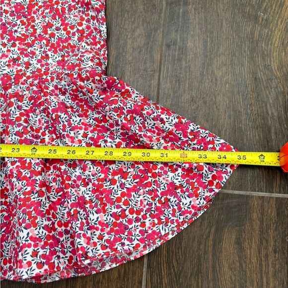 J Crew x Liberty of London Wiltshire Fit & Flare Midi Dress, Floral Berry, Sz 8T - Picture 11 of 17